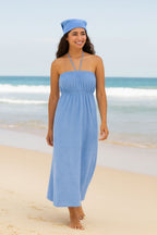 Blue Halter Dress