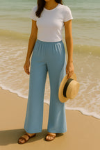 Blue Flared Power Pant