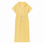 Yellow Hooded Dress